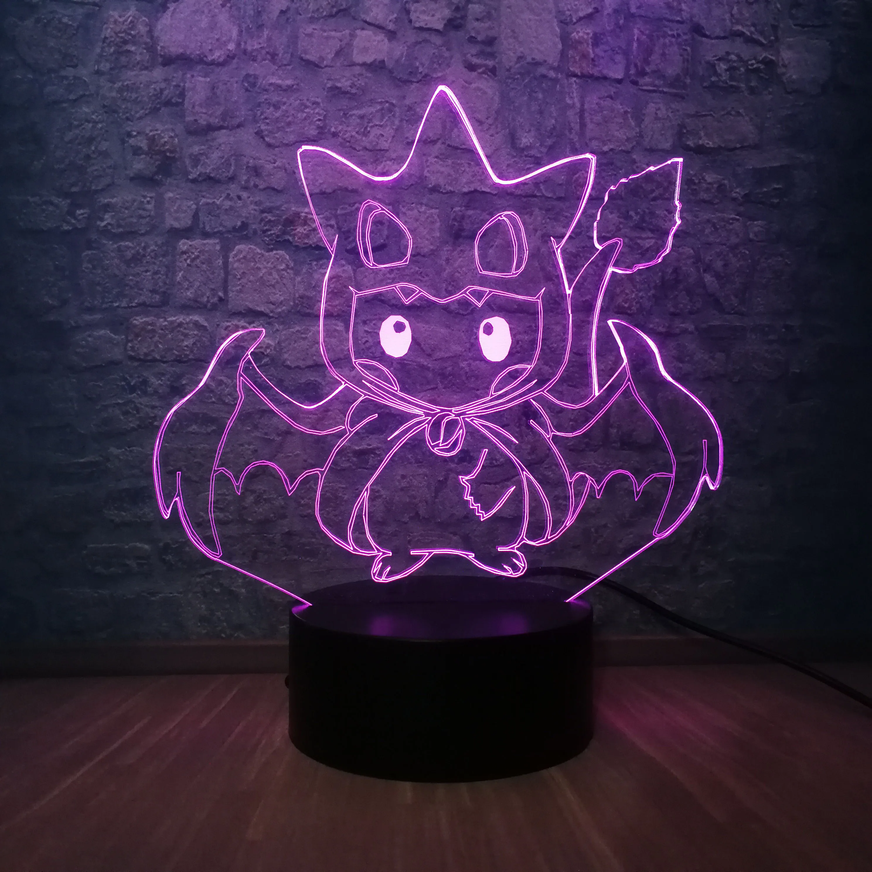 Pokemon Fans милая фигурка цвета градиентный 3D светильник светодиодный ночник