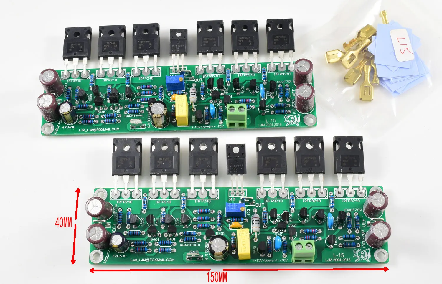 Усилитель мощности L15 FET 2 шт. канала 3 пары IRFP240 IRFP9240 150 Вт 8R 300 4R 600 2R | Электроника