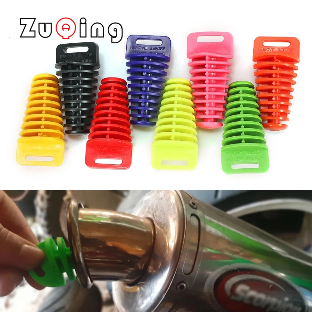

Motorcycle Exhaust Muffler Silencer Wash Plug Mute Motor Exhaust Plug Tail Pipe Off-road Silencer Wash Pipe Protector Accessory