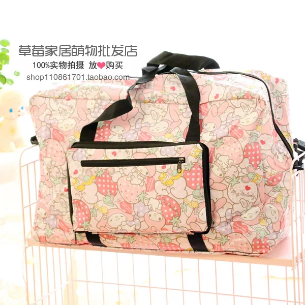 Мультфильм женщин hello kitty My Melody Марка oroll собака Марка pom-Pom Purin портативная складная сумка для багажа дорожные сумки Сумка-тележка