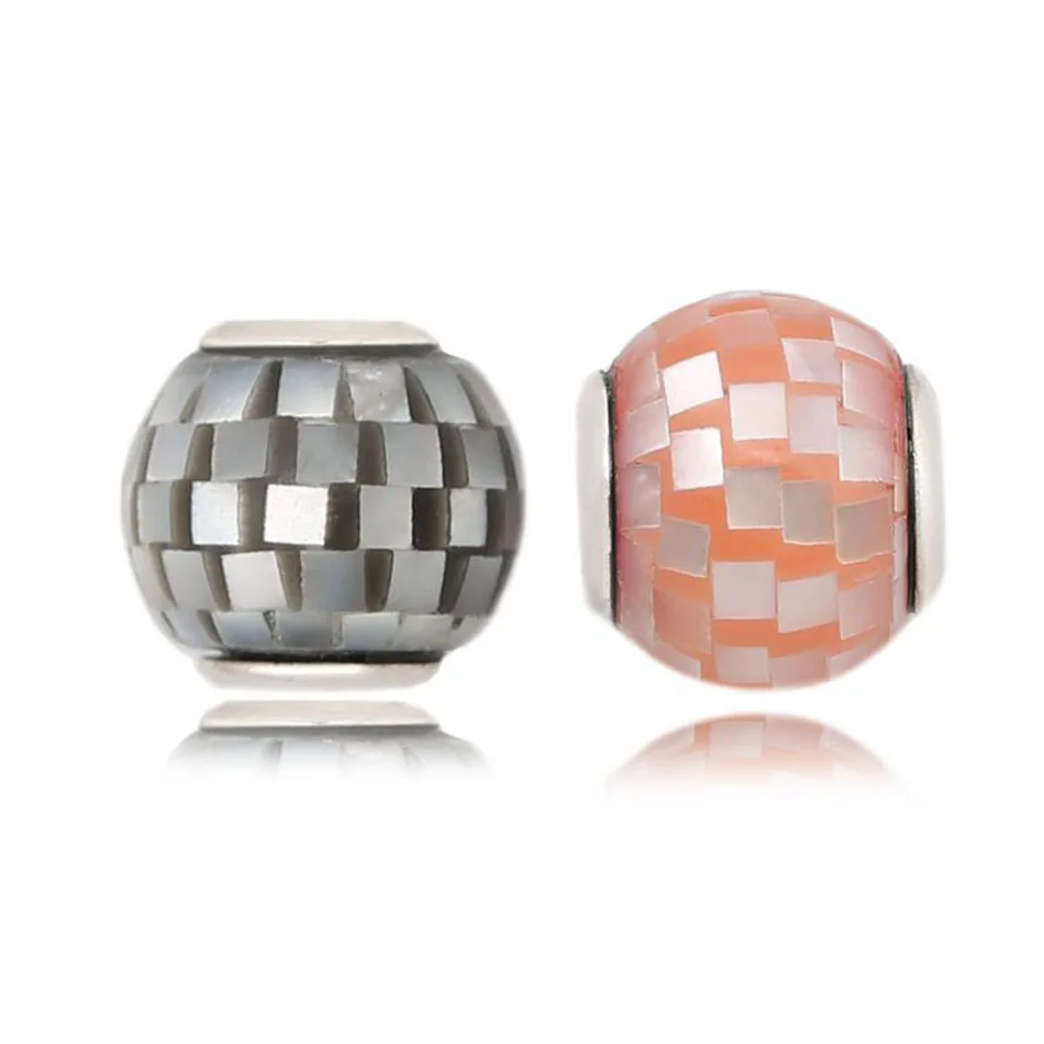 

Эссенциальные бусины S925 Серебряные шарики мозаика Шарм для эссенции браслет подарок маленькое отверстие