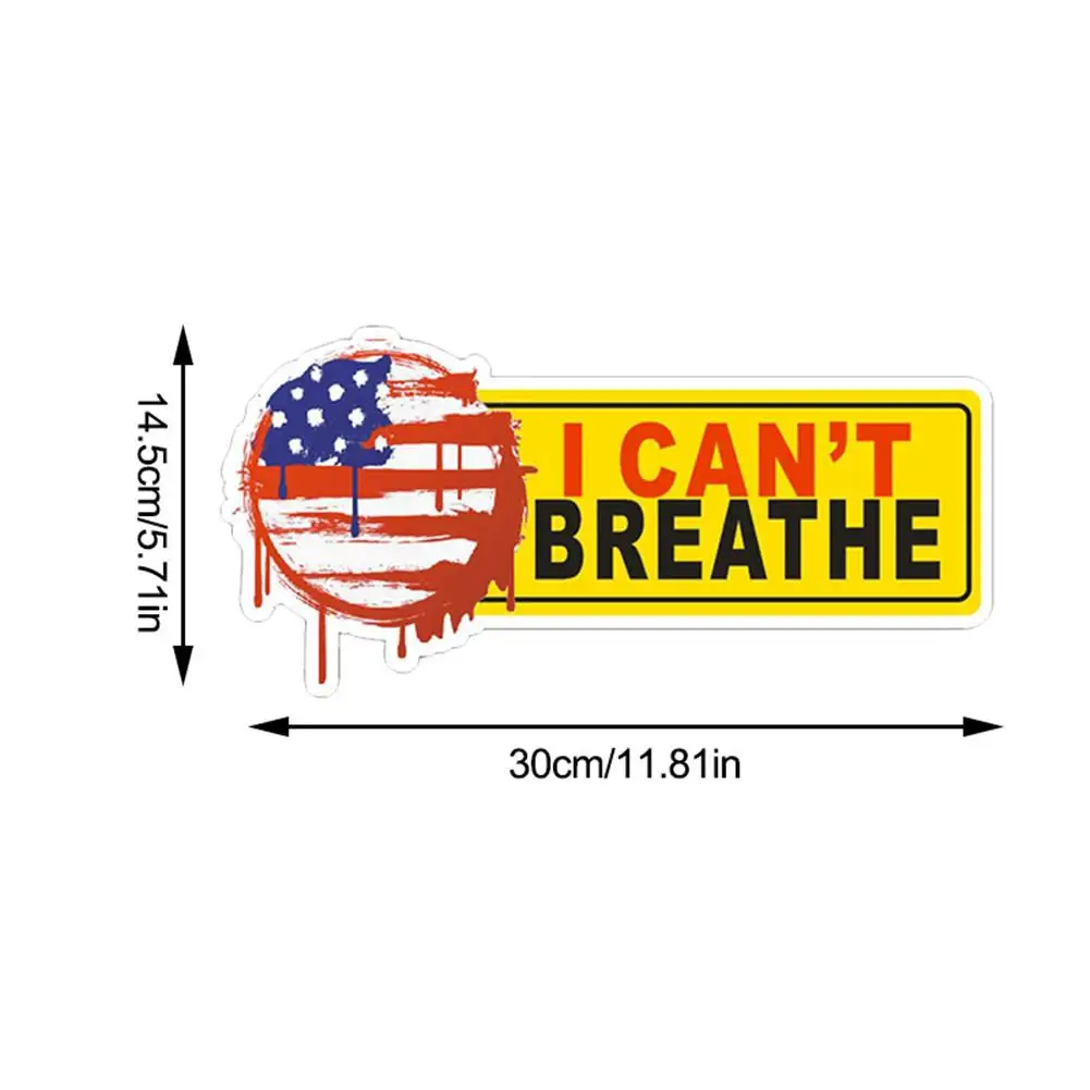 Я не могу дышать стикер ПВХ самоклеющиеся Мартовские наклейки для одежды