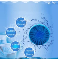 4pcs toilet deodorant cleaner antibacterial automatic flush blue bubble toilet cleaner tablets for household concentrate cleaner