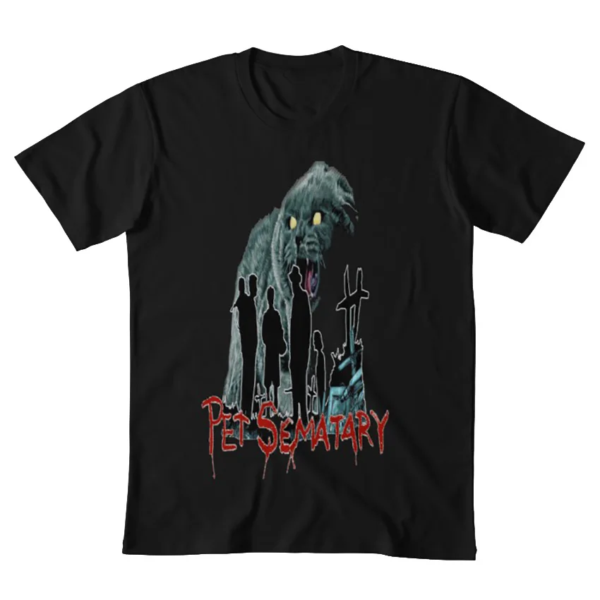 Sematary футболка для домашних животных sematary Pet cemetery 80s ретро фильм Стивен Кинг