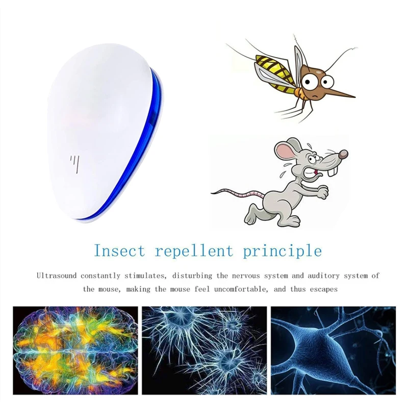 4 шт. бытовой многофункциональный вредитель отклонить ультразвуковой