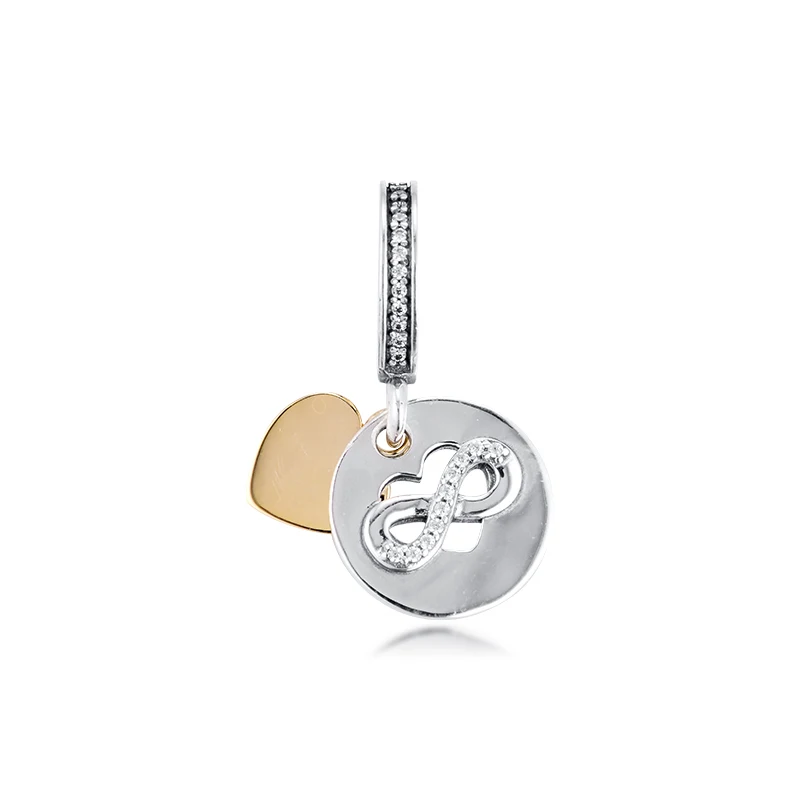 Подходит для браслетов Pandora Charms 100% 925 пробы серебро ювелирное изделие бусины в