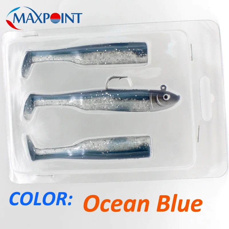 T3 Ocean Blue Набор мягкой приманки на 3+ 1 лобзик и мягкое тело 9 см shad Блистер пакет 30 г набор приманка для соленой воды рыболовные приманки Shad - Цвет: T3 Ocean Blue