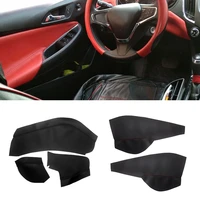 microfiber leather door armrest cover for chevrolet cruze 2015 2016 car door center control dashboard panel skin cover trim
