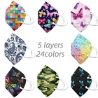 10 шт. Audlts KN95 маски ffp2mask 5 слоев маска для лица многоразовая KN95 респиратор FPP2 Маска Защитная маска для лица Mascarillas Masken CE