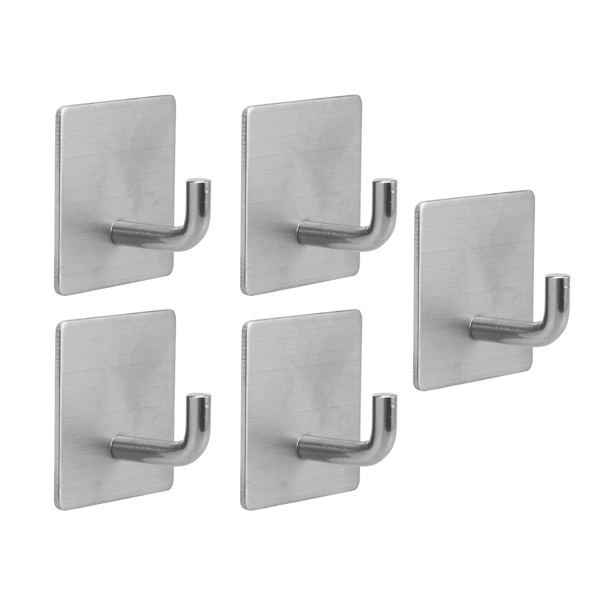 

5 шт. Крючки из нержавеющей стали сильный клей зеркало настенные крючки самостоятельно крепежные крючки для гардероб Кухня Ванная комната