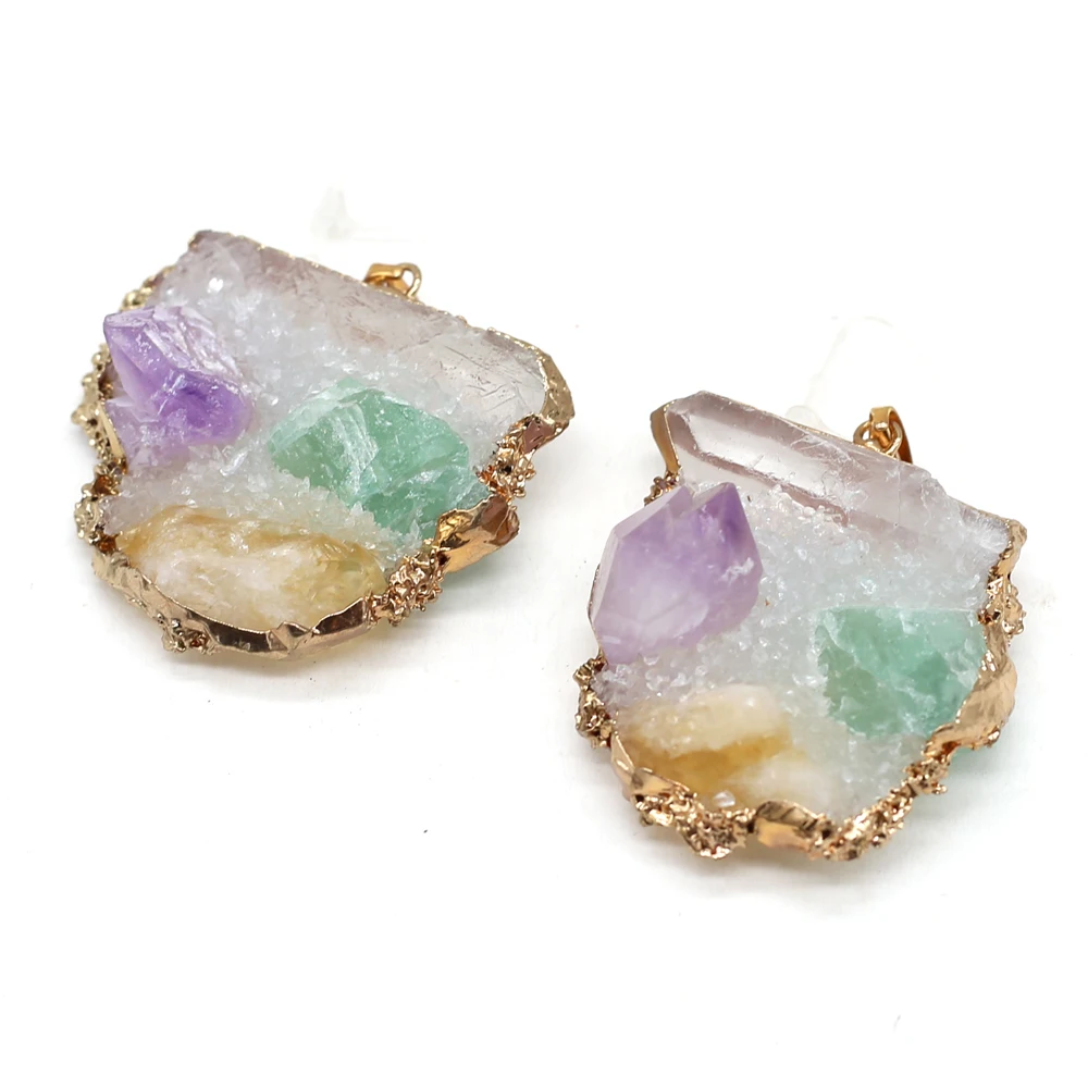 

Natural Irregular Shape Color Crystal Bud Boutique Crystal Pendant Beads Making DIY Fashion Bracelet Necklace