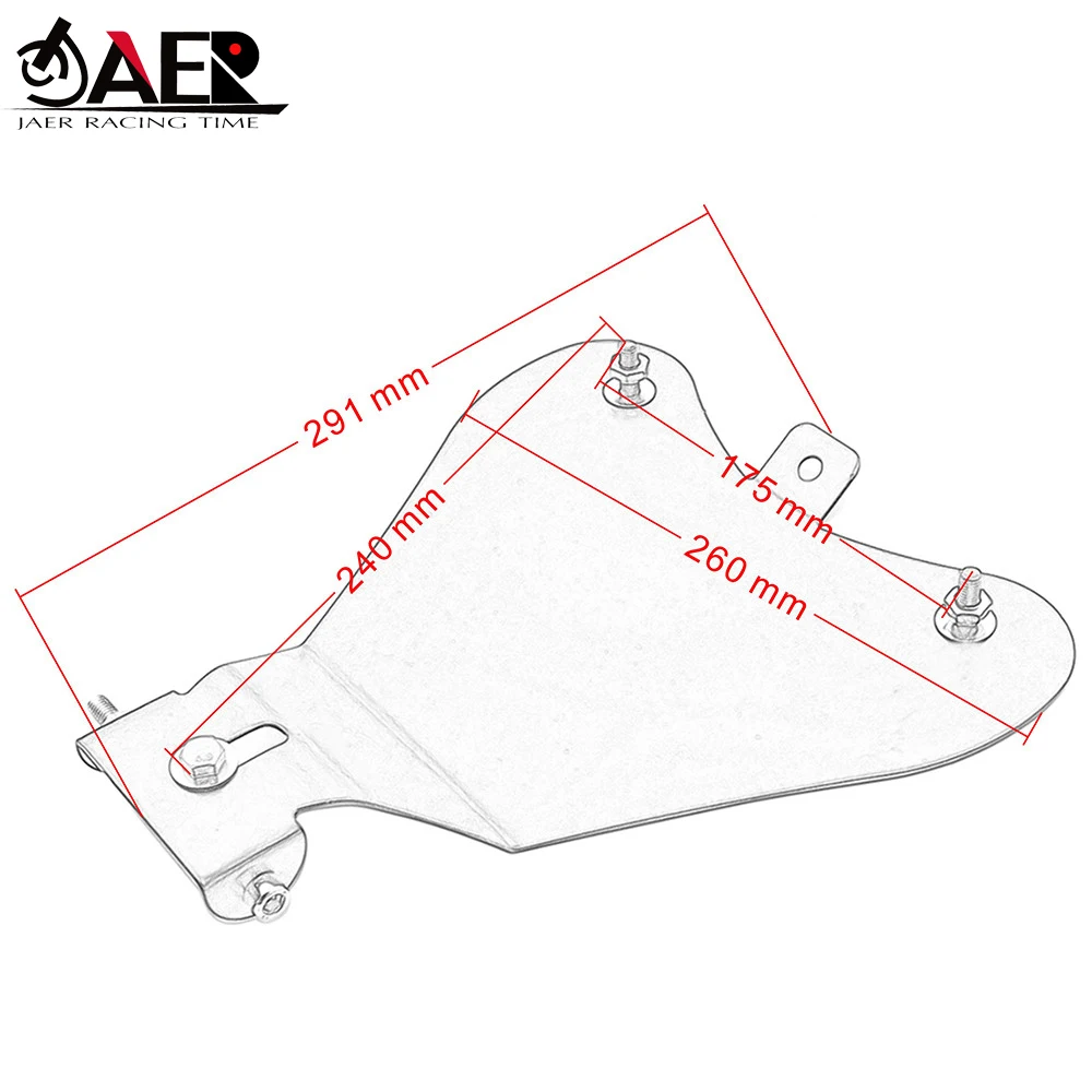 

Solo Seat Baseplate Springs Bracket Sitting Mounting for Harley Sportster Honda Yamaha Kawasaki Bobber Chopper