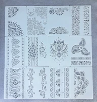 12pcsset a4 29cm mandala floral lotus diy layering stencils painting scrapbook coloring embossing album decorative template