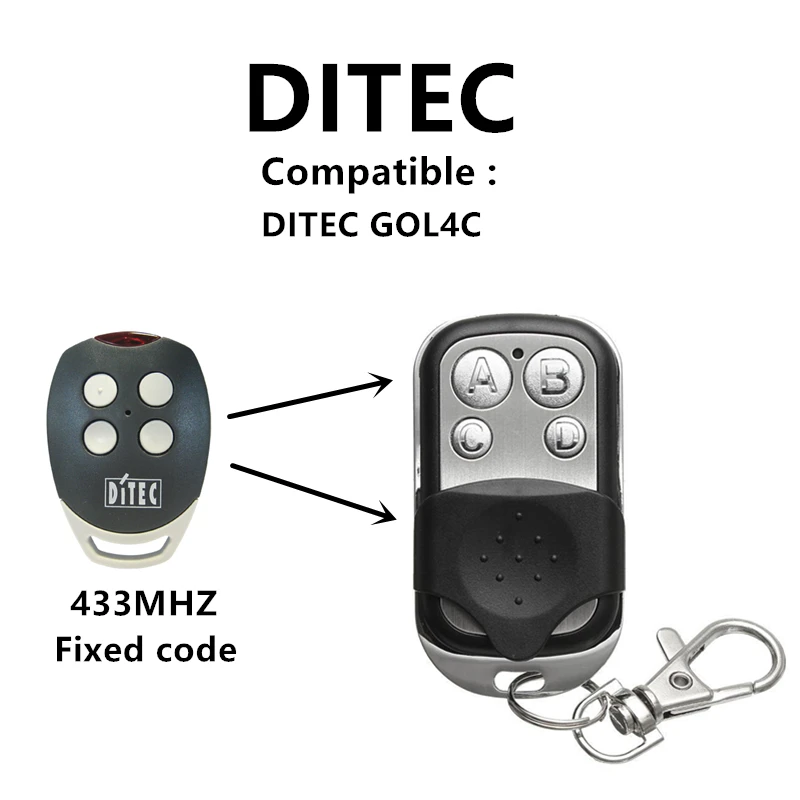 DITEC GOL4C 433 МГц пульт дистанционного управления фиксированный код гаражом ручной