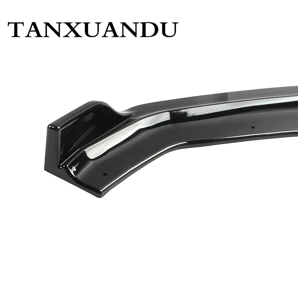 1026 роспись черный глянец 3 ступенчатый передний бампер спойлер днища крыло Спорт