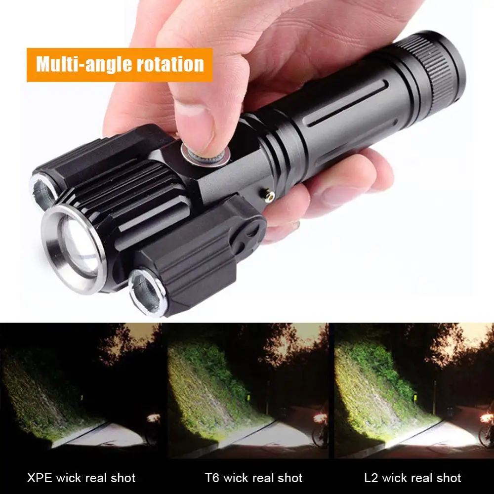 СВЕТОДИОДНЫЙ Портативный фонарик с зумом супер яркий светодиодный T6 4 режима