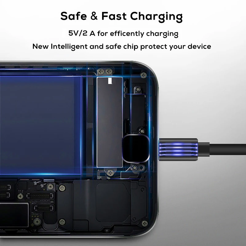 USB кабель 2A Быстрая зарядка USB телефонный кабель для передачи данных для samsung huawei Xiaomi Redmi Android usb зарядный шнур Microusb зарядный кабель