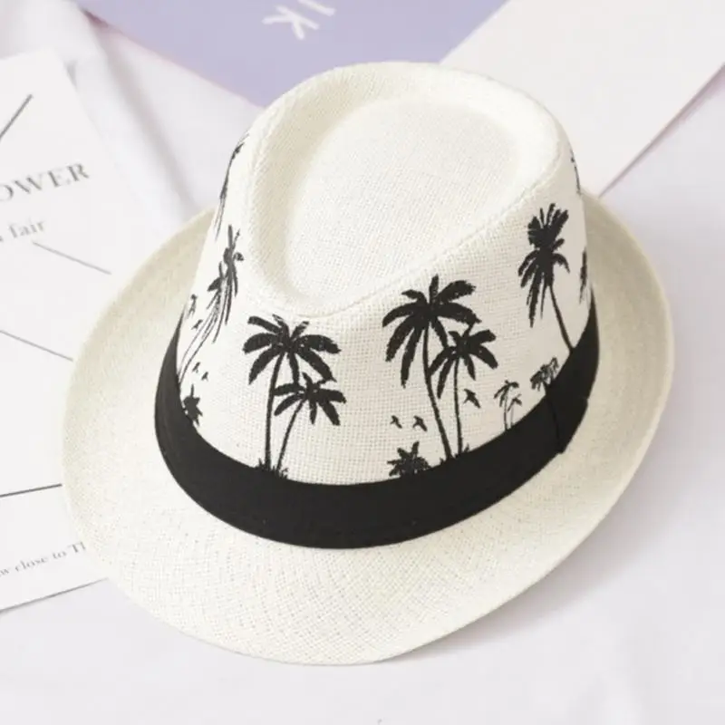 

Летняя Защита от солнца Sombrero пляжная Повседневная дорожная модная мужская шляпа от солнца с широкими полями фетровая шляпа, Соломенная Пан...