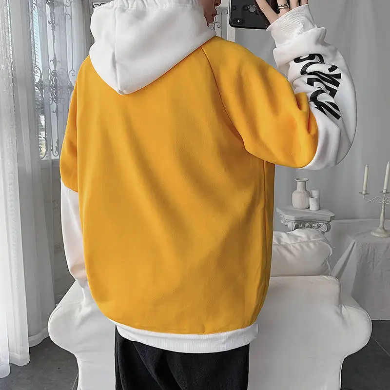 Мужская толстовка с буквенным принтом модная Свободная кофта в Корейском стиле