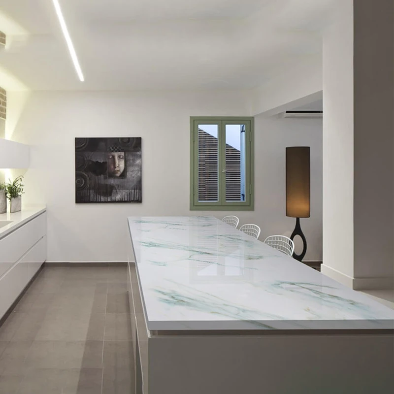 обои Белая мраморная настенная бумага 5 м/10 м кухонная контактная столешница