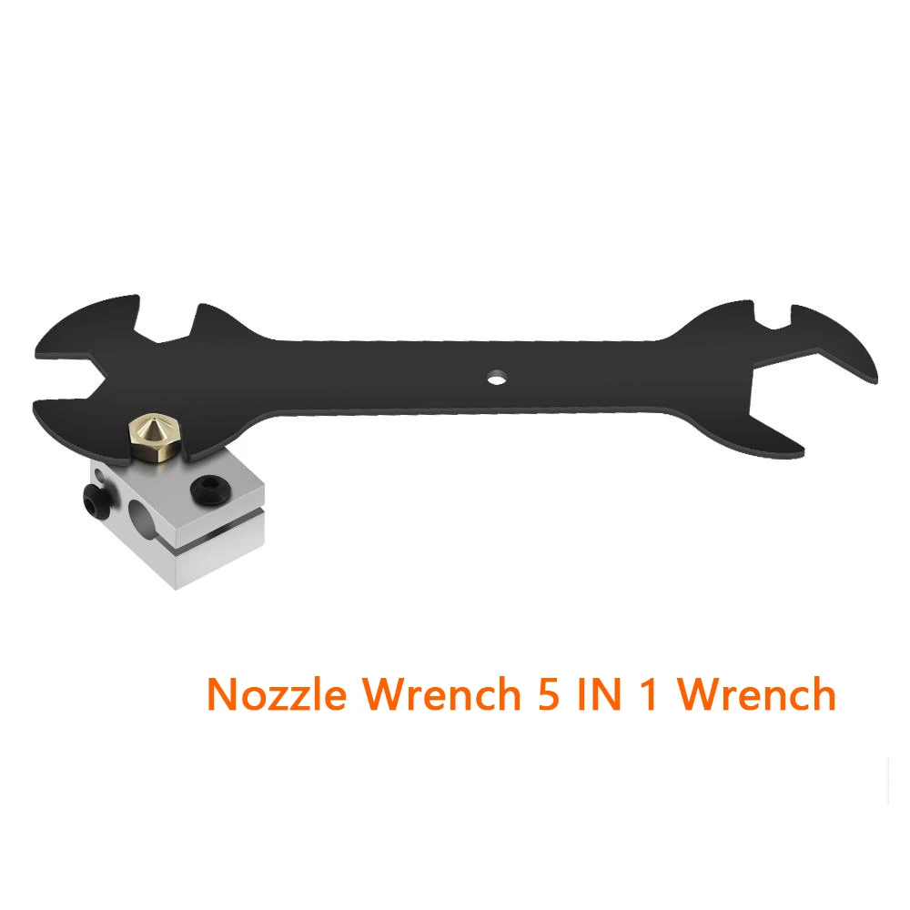 Black wrench Мини M2 M2.5 M3 M4 винтовая гайка Шестигранная крестообразная гаечная муфта Инструмент для обслуживания 4 размера крестообразная втулка гаечный ключ для Ender 3 MK8 сопло - Цвет: Black wrench