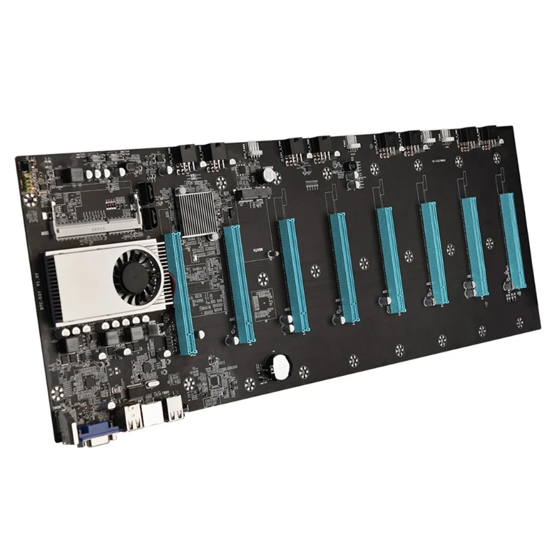 

CPDD New BTC-S37 Mining Machine Motherboard 8 PCIE 16X Graph Card SODIMM DDR3 SATA3.0 Support VGA + HDMI-Compatible