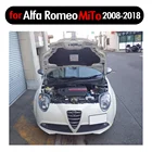 Передний капот для хэтчбека Alfa Romeo MiTo 2008-2018, модифицированные газовые стойки, пружинный амортизатор из углеродного волокна, амортизатор подъема