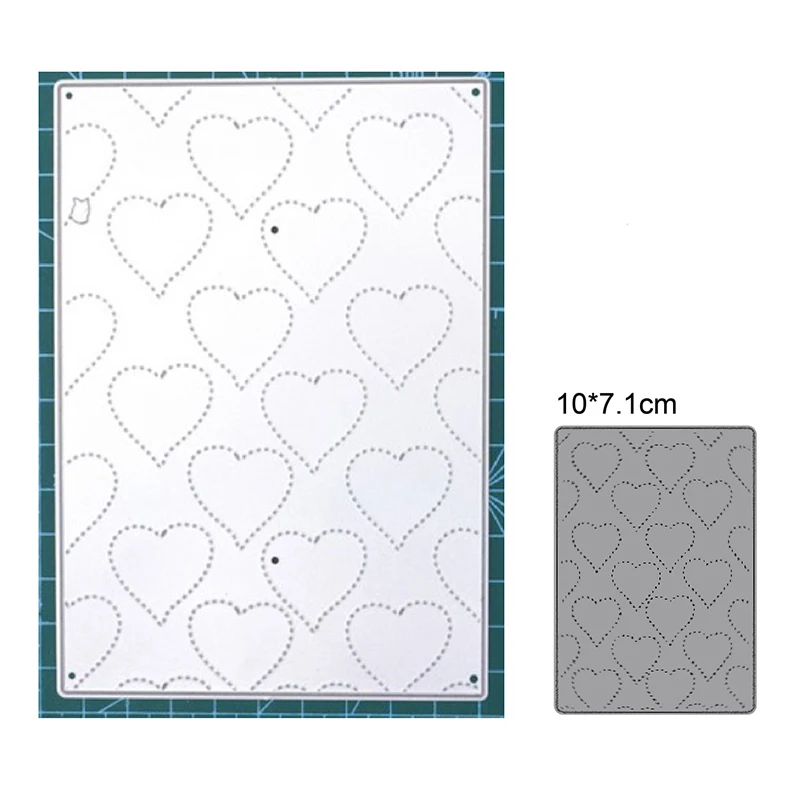 

Metal Cutting Dies Stencil heart love background craft Cut Die Scrapbook DIY Handmade Album Paper Cards Decor Dies