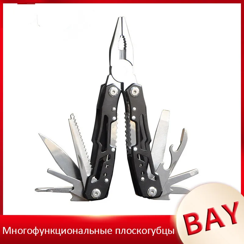 

Multifunction Folding Pliers Stainless Steel Multi-tool Pocket Knife Pliers Outdoor Multipurpose Repair Tools Wire Stripper
