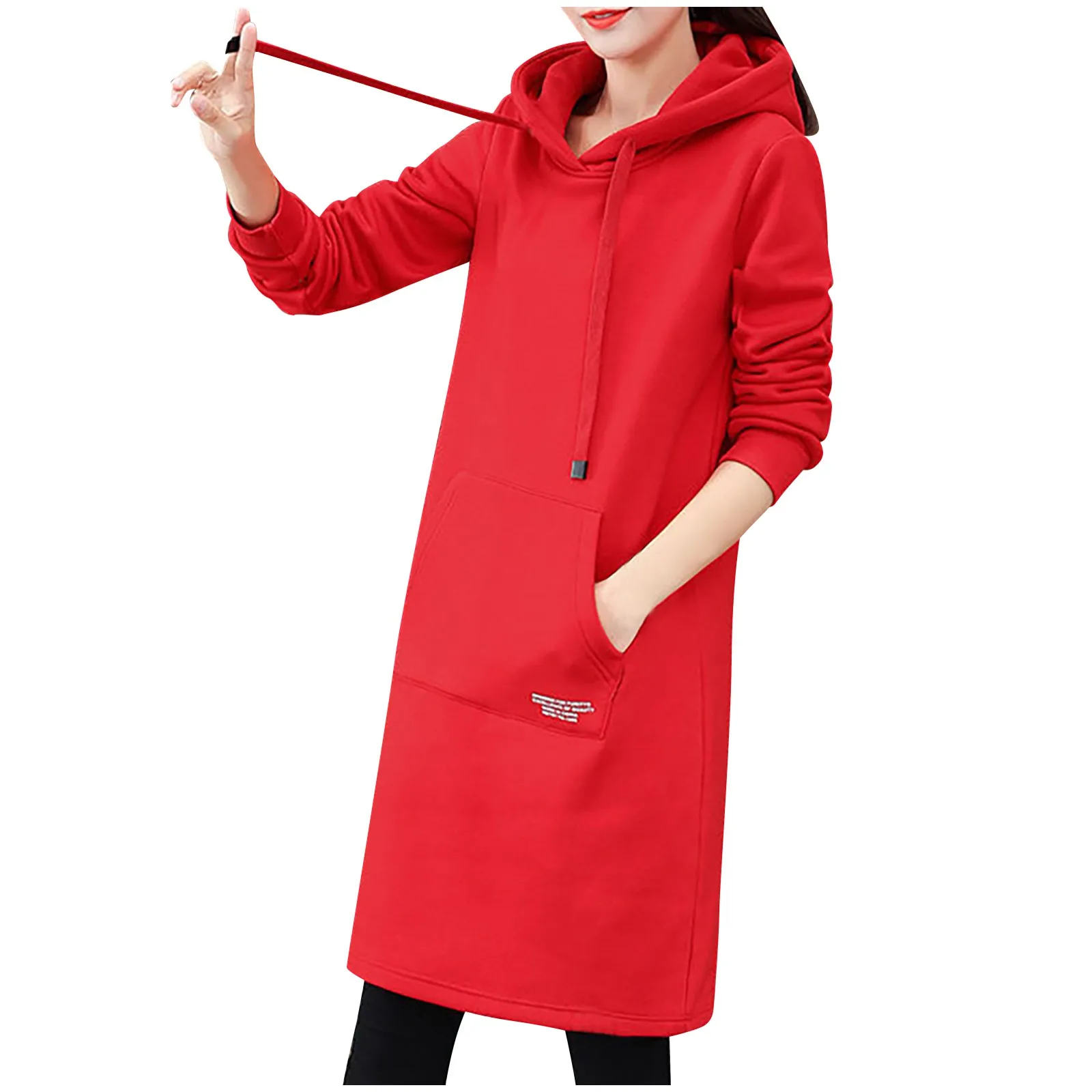 Зимнее женское платье толстовка с капюшоном повседневные женские свитшоты
