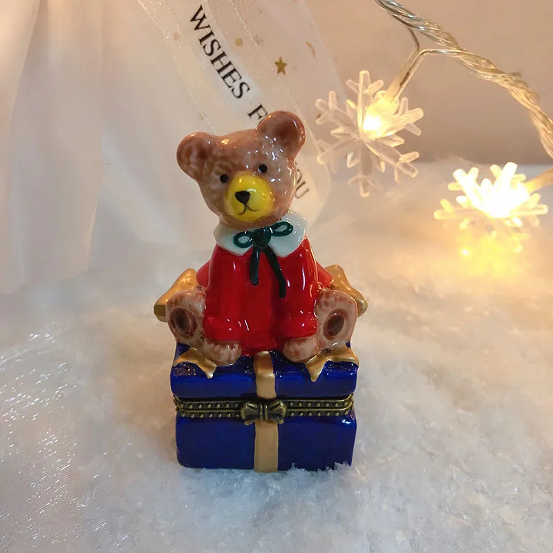 Шкатулка для ювелирных изделий в стиле ретро керамическая коробка хранения