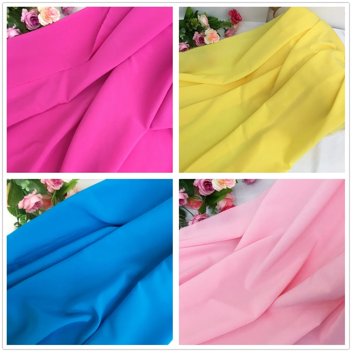 1 метр шифоновая ткань стрейч для женского платья Высококачественная 140 г/метр 150