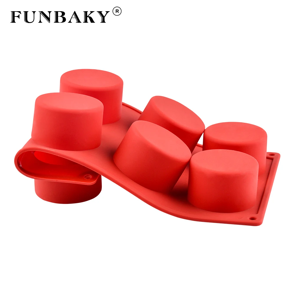 FUNBAKY 8 силиконовые полости форма для выпечки торта инструменты для украшения мусс форма для десерта желе формы пудинга