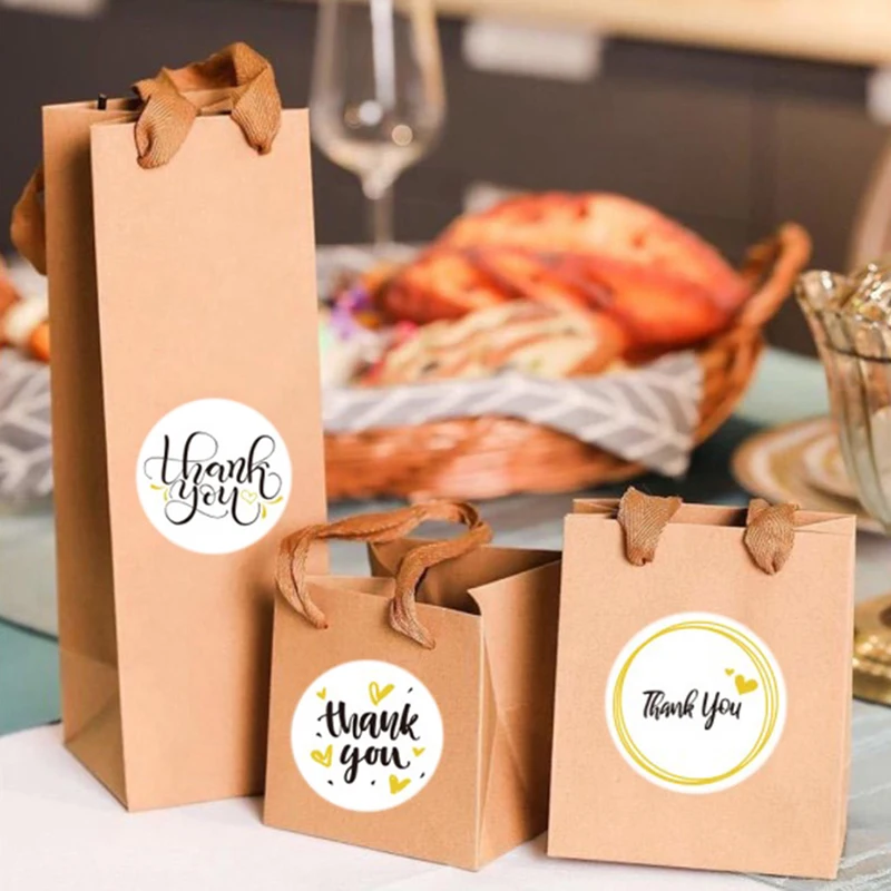 

500PCS Thank You Stickers Scrapbook Labels Wedding Envelope Seal Handmade Sticker New