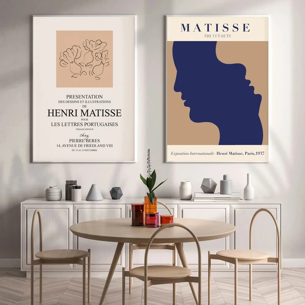 Выставочный постер MATISSE с цветами абстрактная печать современное настенное