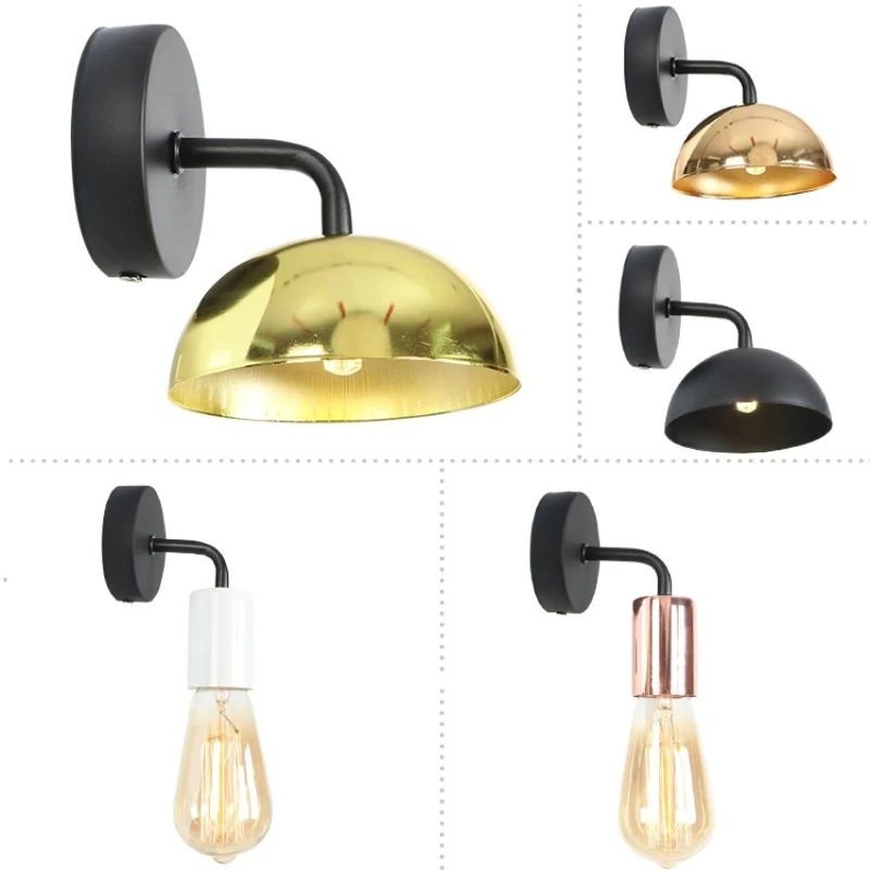 Простой светодиодный настенный светильник винтажный металлический для спальни