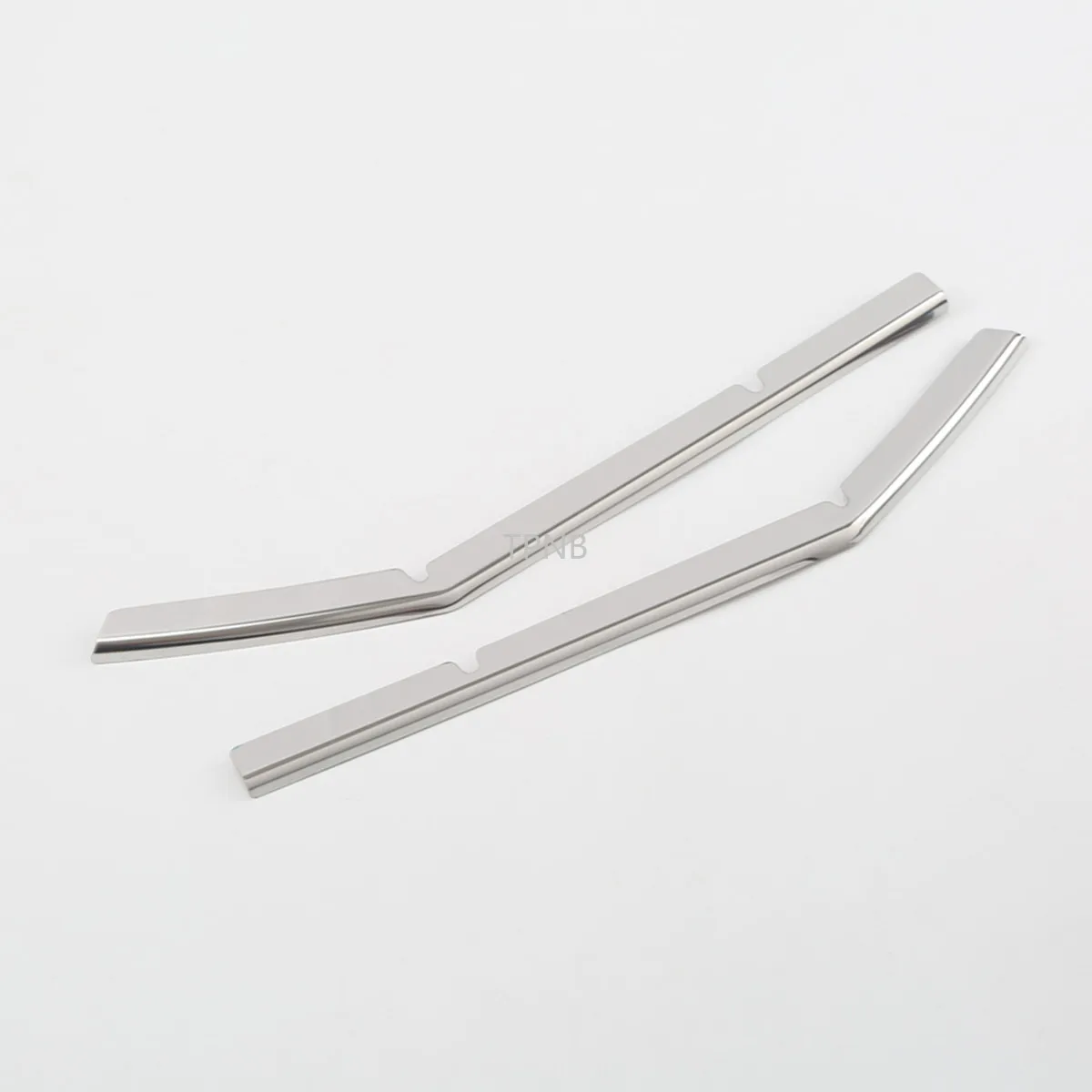 2 шт./комплект Нержавеющая сталь Блестящая серебристая полоса для нижней сетки средней части для Toyota Land Cruiser Prado 150 FJ150 2018 Аксессуары на.