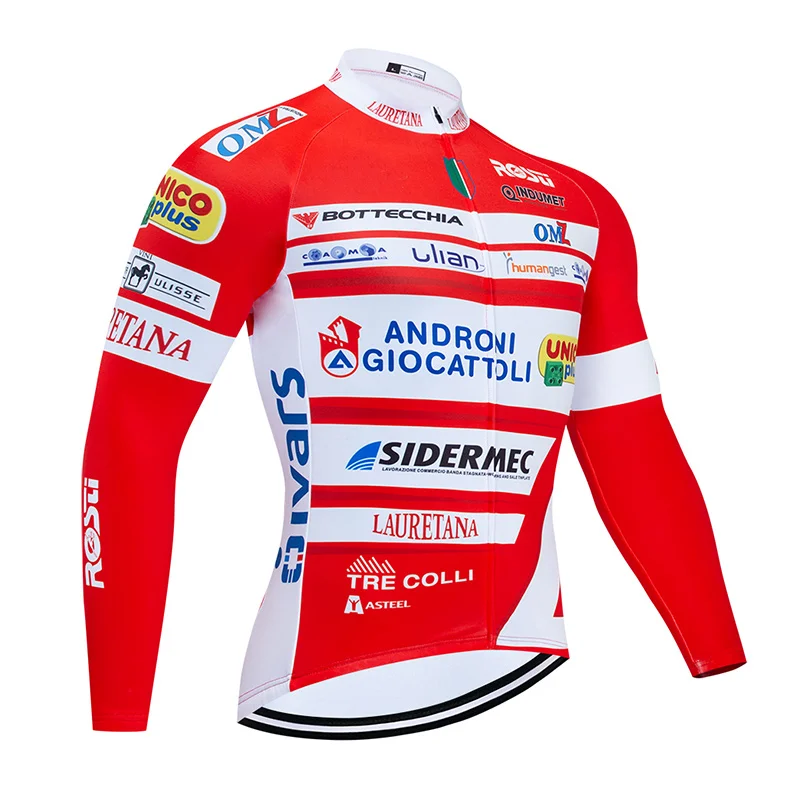 Белый Pro Team Italia Велоспорт Джерси 9D набор MTB форма Красный велосипед одежда мужская зимняя теплая флисовая велосипедная Одежда для велоспорта - Цвет: Белый
