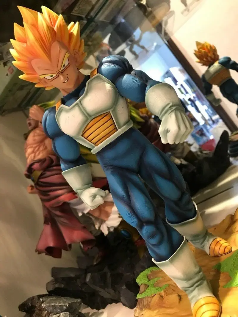 Новый DBZ Dragon Ball Супер Saiyan SSJ Вегета Смола GK статуя фигура|Игровые фигурки и