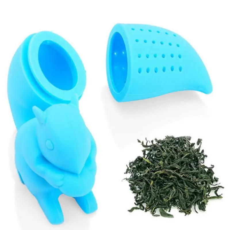 

1pc Squirrel Tea Infuser Stainless Steel Tea Ball Leaf Tea Strainer for Brewing Device Herbal Spice Filter Kitchen Tools