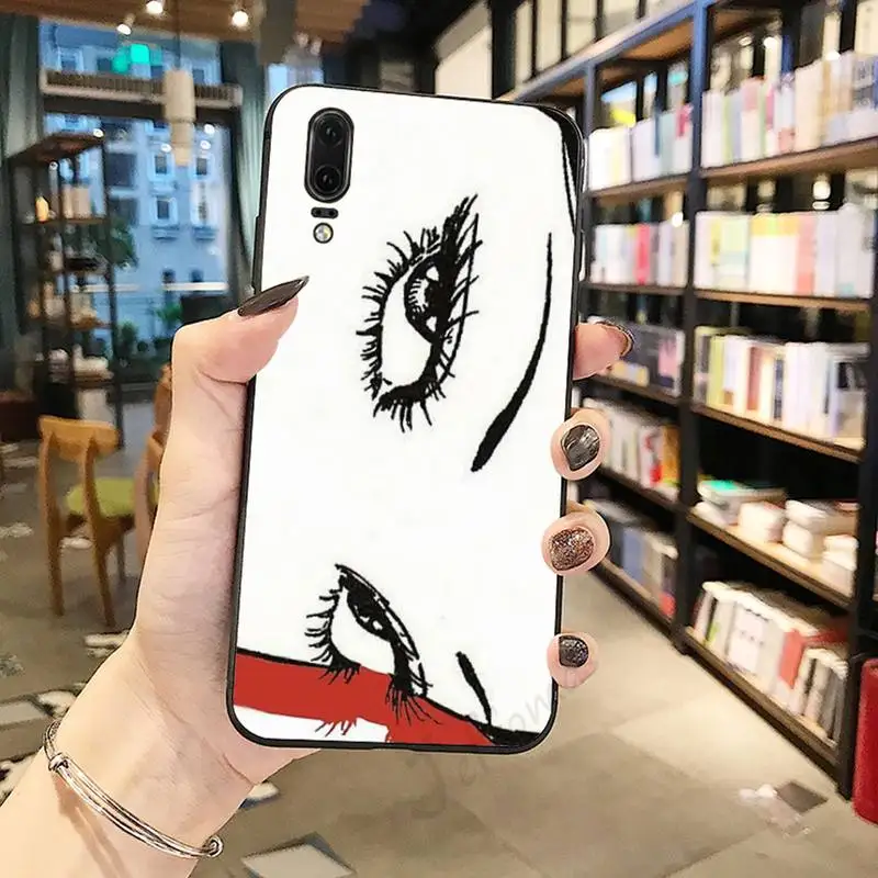 

Junji Ito Tees Horror cartoon Phone Case For Huawei honor Mate P 10 20 30 40 Pro 10i 9 10 20 8 x Lite
