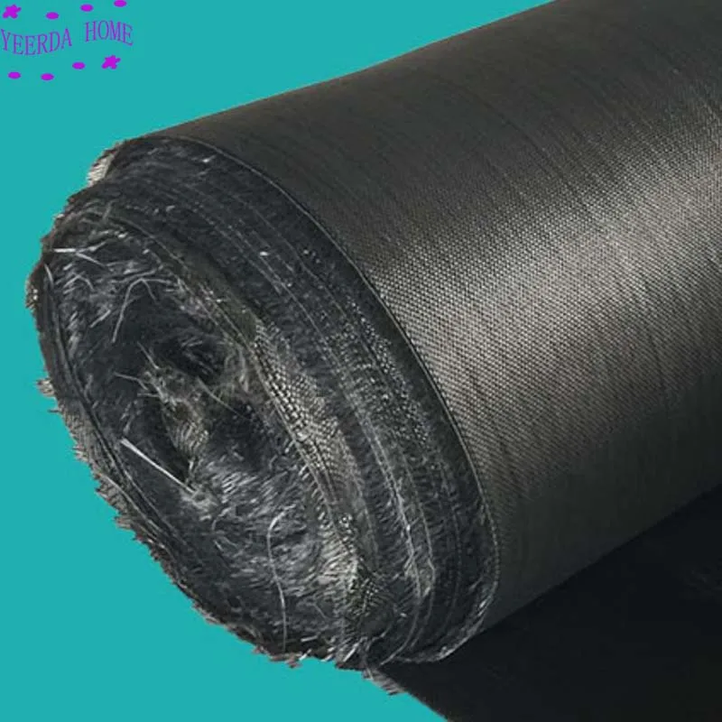 Противопожарная защита черный Стекло волокнистая ткань звукопоглощающим