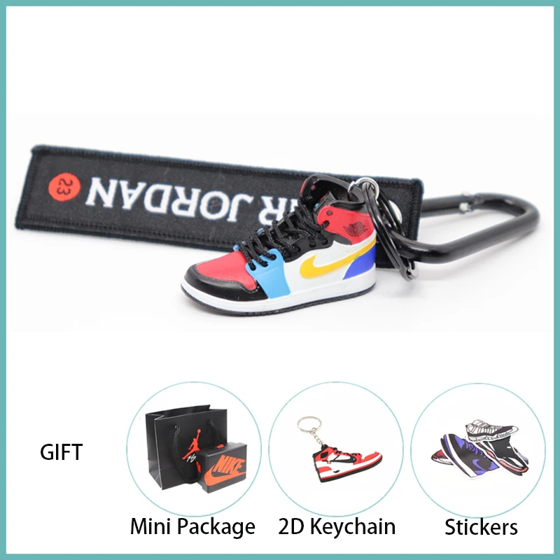 Новинка ручной работы 3D AJ Key ChaiAir Mini Jordan кроссовки модель милый брелок для ключей Баскетбольная обувь Подарочный Брелок для ключей модные украшения - Цвет: 27