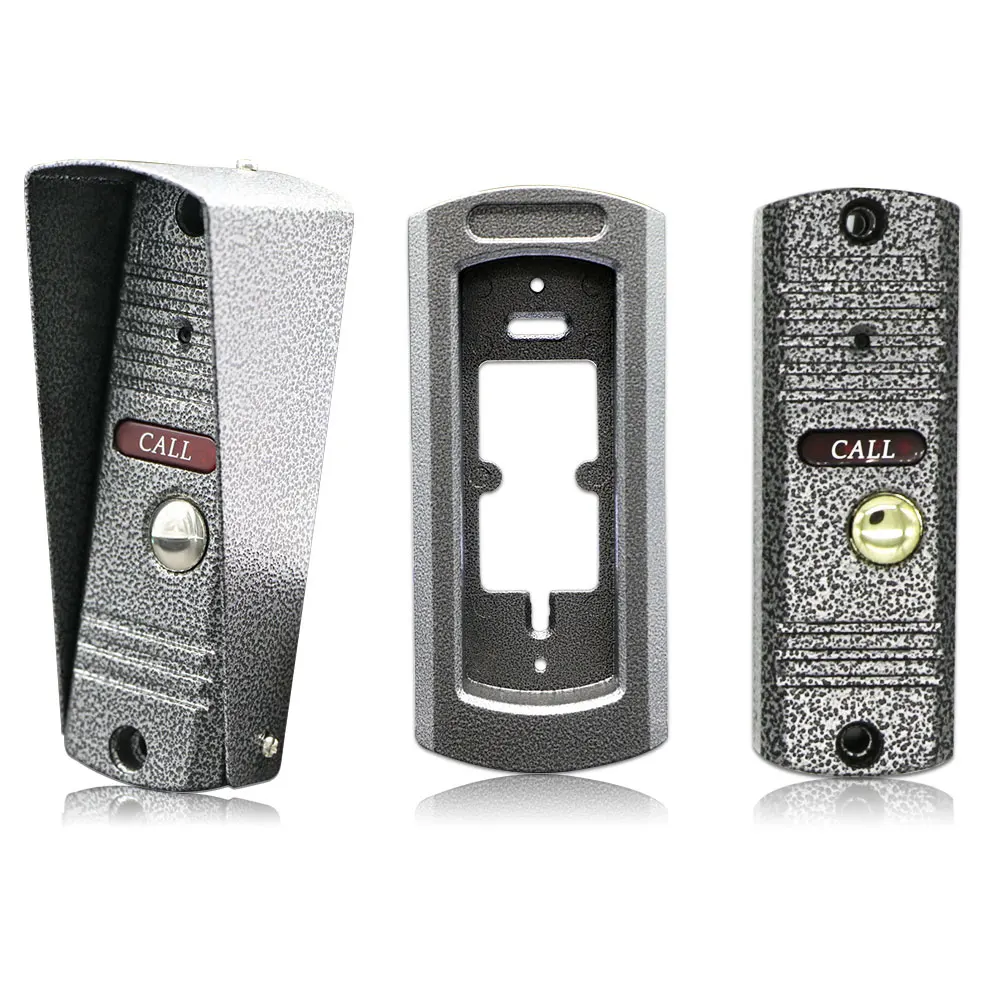 Видеодомофон с экраном 7 дюймов и 2 мониторами широкоугольный дверной звонок