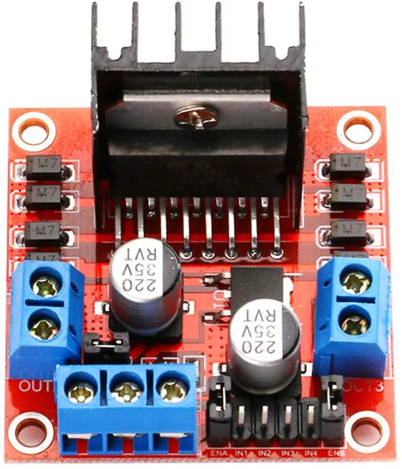 Плата контроллера двигателя L298N модуль шагового постоянного тока двойной