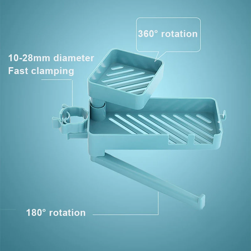 Двухслойный кран полый стеллаж для хранения вращающаяся кухонная раковина