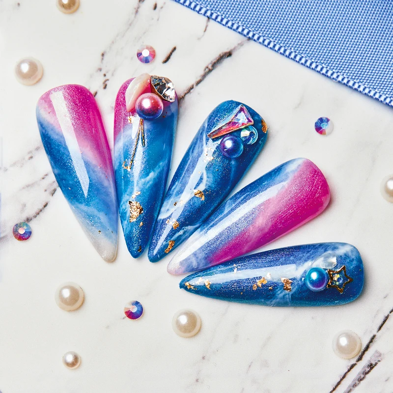 Четыре лилии сверкающие платины Алмазные блестки гель лак для ногтей Блеск 3D