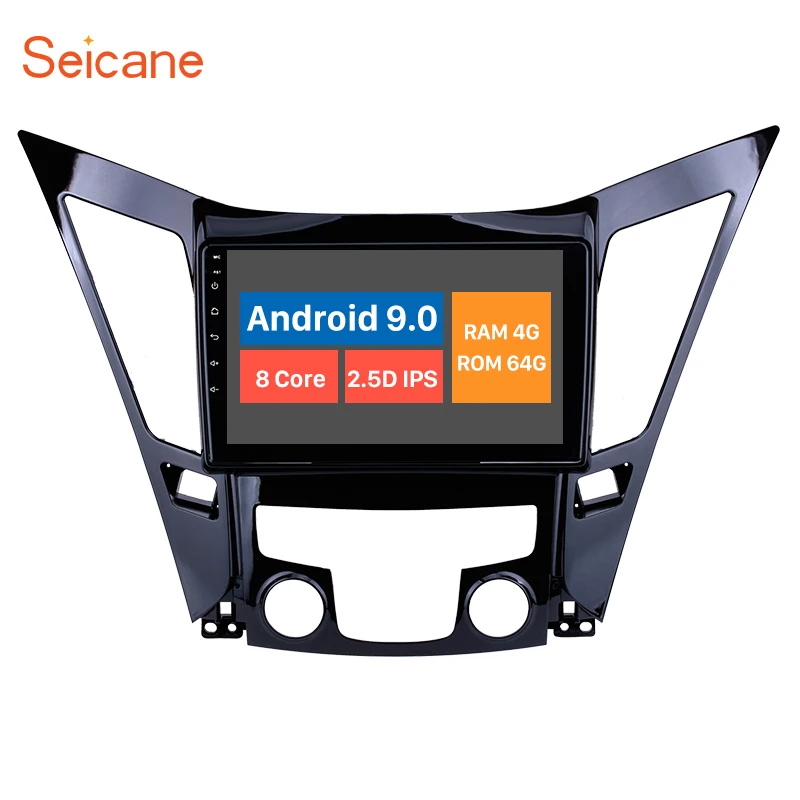 Автомобильный мультимедийный проигрыватель Seicane 9 дюймов Android 10 0 Bluetooth 4G Wi Fi для