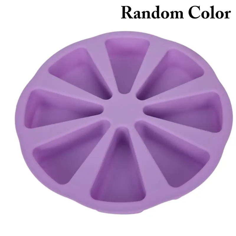 Silicone Mold Scone Pan Reusable DIY 8-Cavity Triangle Cake Non-Stick Candy Random Color Baking Mould Bakeware | Дом и сад