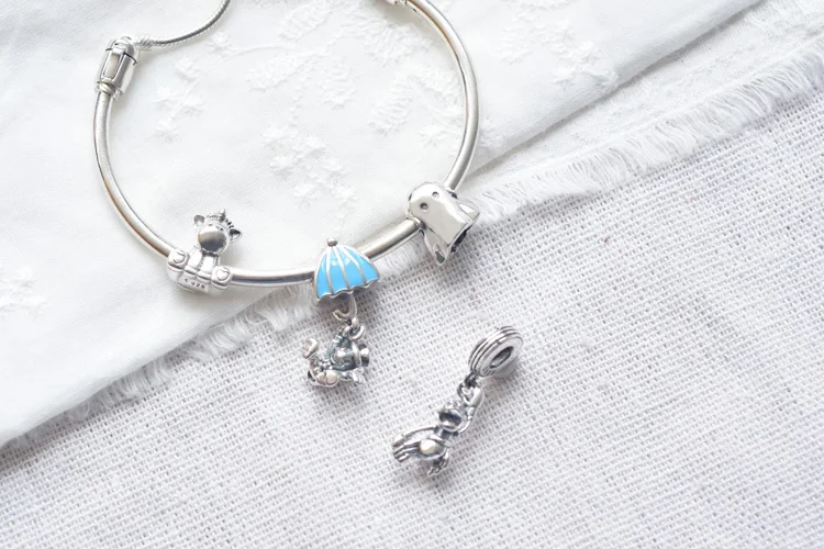 Модные серебряные бусины 925 пробы Бруно Единорог талисманы подходят Pandora Браслеты для женщин DIY ювелирные изделия